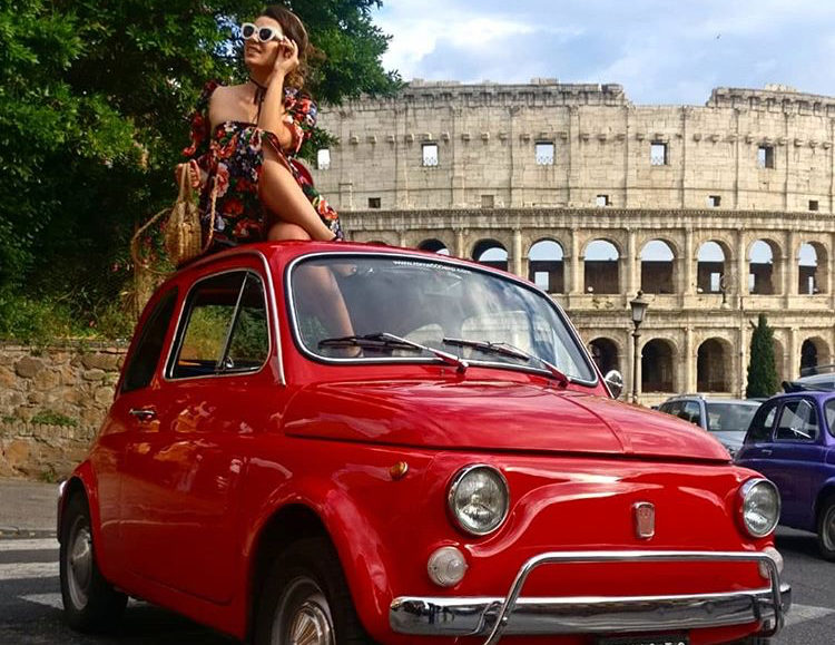 Rome Tour By Fiat 500 Vintage Car Italian Lifestyle